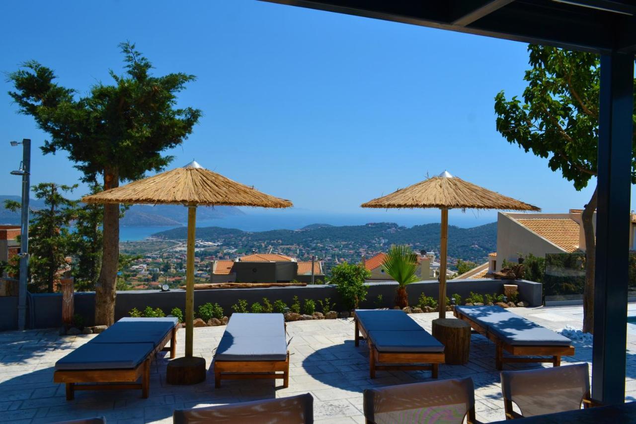 "Stergiou Luxury Apartments" Με Κοινη Πισινα Saronida Kültér fotó