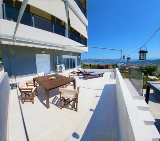 "Stergiou Luxury Apartments" Με Κοινη Πισινα Saronida Kültér fotó
