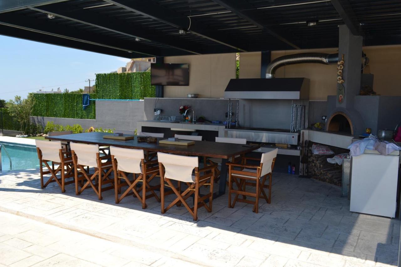 "Stergiou Luxury Apartments" Με Κοινη Πισινα Saronida Kültér fotó