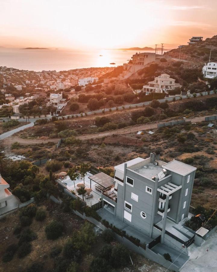 "Stergiou Luxury Apartments" Με Κοινη Πισινα Saronida Kültér fotó