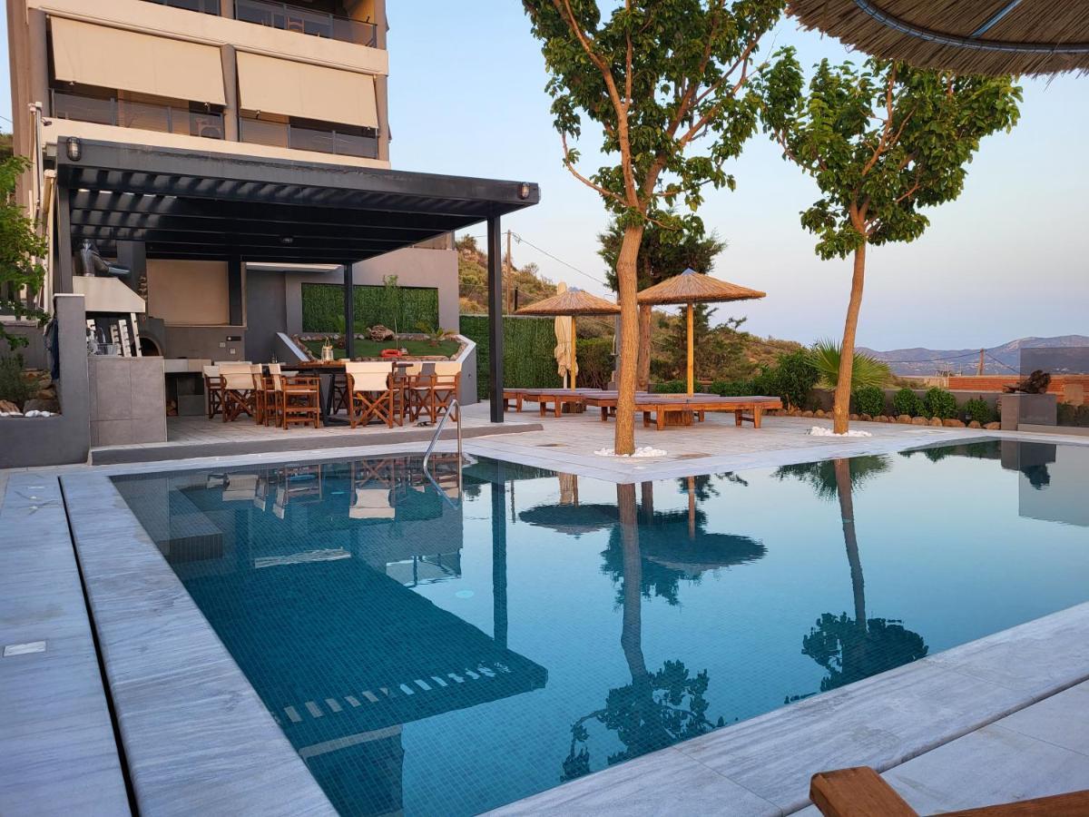 "Stergiou Luxury Apartments" Με Κοινη Πισινα Saronida Kültér fotó
