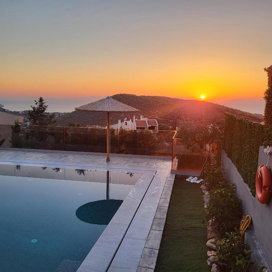 "Stergiou Luxury Apartments" Με Κοινη Πισινα Saronida Kültér fotó